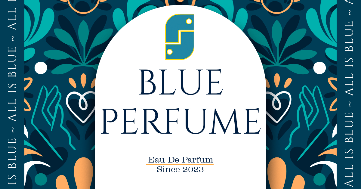 Blue Perfume Sticker